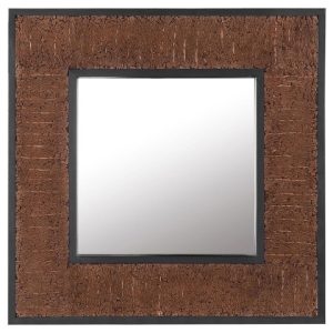 Lustro ścienne dekoracyjne 60×60 drewno 189405 Lustro ścienne dekoracyjne 60×60 drewno 189405