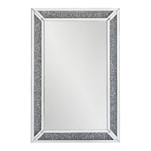 Lustro ścienne Denver 80×120 cm srebrny 711758 Lustro ścienne Denver 80×120 cm srebrny 711758