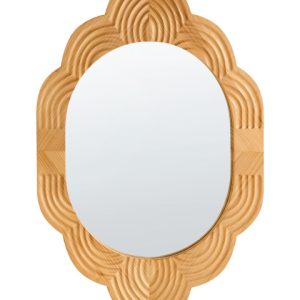 Lustro ścienne FRESVILLE 62 cm 100 cm Drewno sosnowe Jasnobrązowy 727755 Lustro ścienne FRESVILLE 62 cm 100 cm Drewno sosnowe Jasnobrązowy 727755