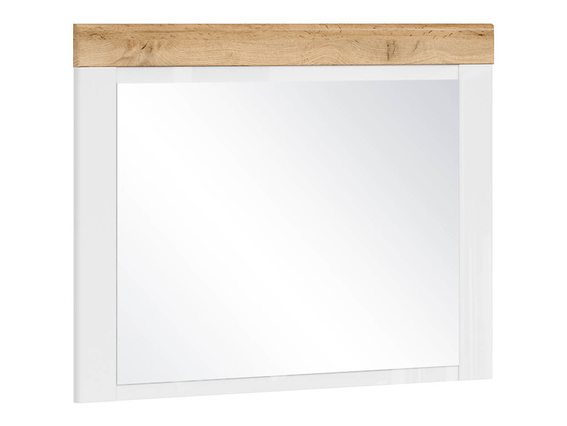 Lustro ścienne Holten 70x92,5 cm biało-brązowe 30995