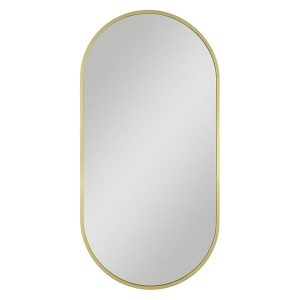 Lustro ścienne Joy Gold 40×80 cm owalne złote 47626 Lustro ścienne Joy Gold 40×80 cm owalne złote 47626