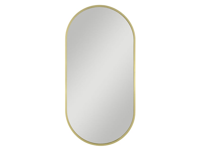 Lustro ścienne Joy Gold 40x80 cm owalne złote 47626