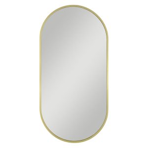 Lustro ścienne Joy Gold 50×100 cm owalne złote 47627 Lustro ścienne Joy Gold 50×100 cm owalne złote 47627