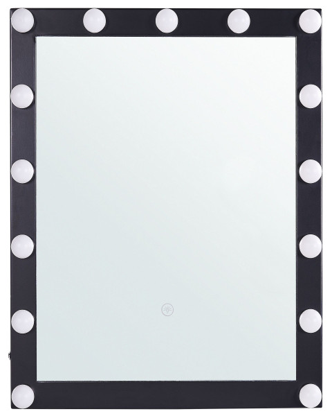 Lustro ścienne LED 50x60 czarne 190918
