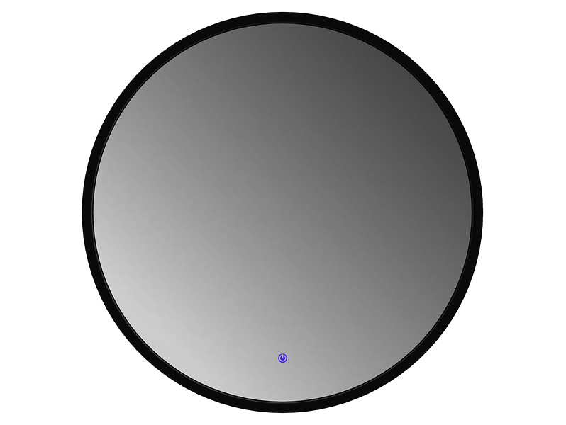 Lustro ścienne LED 75 cm bez piaskowania z włącznikiem czarne 108697