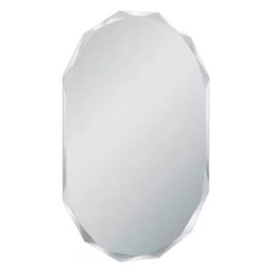 Lustro ścienne Liv w ramie 50×70 cm owalne srebrne 696262 Lustro ścienne Liv w ramie 50×70 cm owalne srebrne 696262