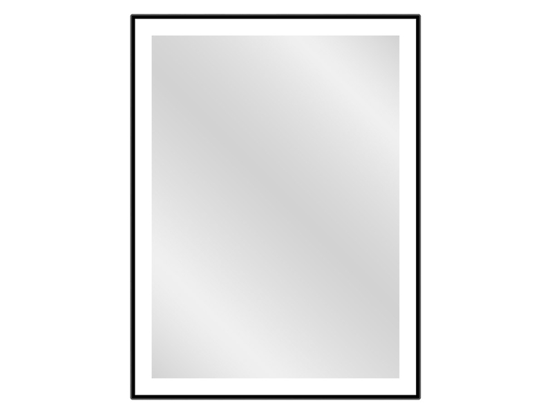 Lustro ścienne Logan Black LED 60x80 cm czarne 47789