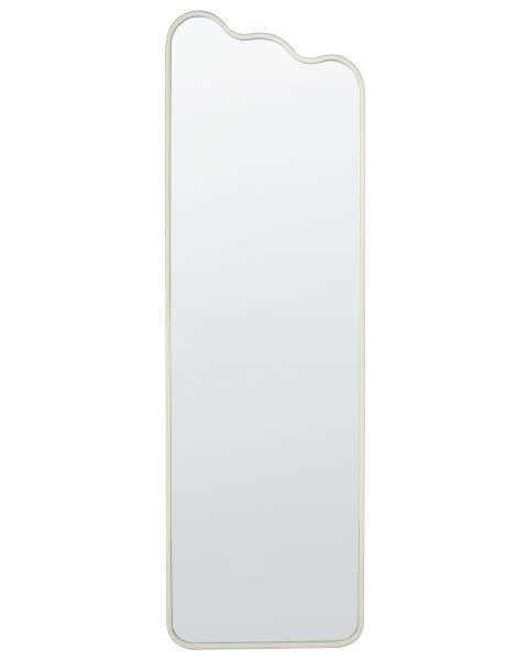 Lustro ścienne metalowe 45x145 cm białe 302131