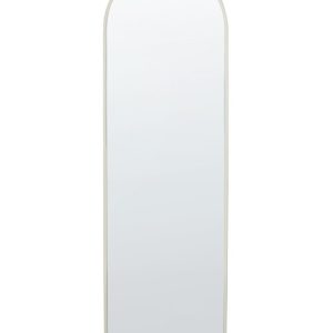 Lustro ścienne metalowe 45×145 cm białe 302135