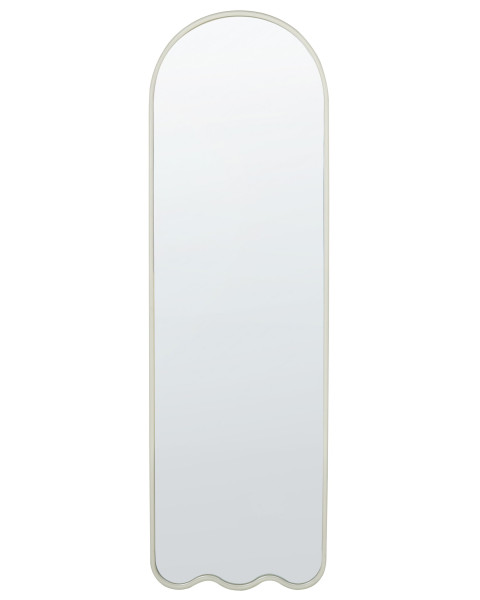 Lustro ścienne metalowe 45x145 cm białe 302135