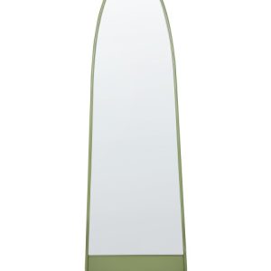 Lustro ścienne metalowe 45×146 cm zielone 302124