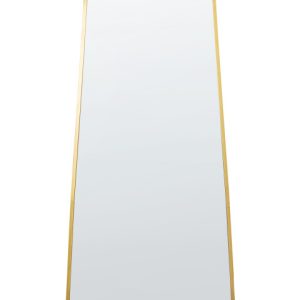 Lustro ścienne metalowe 58×122 cm złote 302088