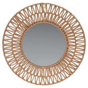 Lustro ścienne okrągłe Boho papierowe 45 cm 50147 Lustro ścienne okrągłe Boho papierowe 45 cm 50147