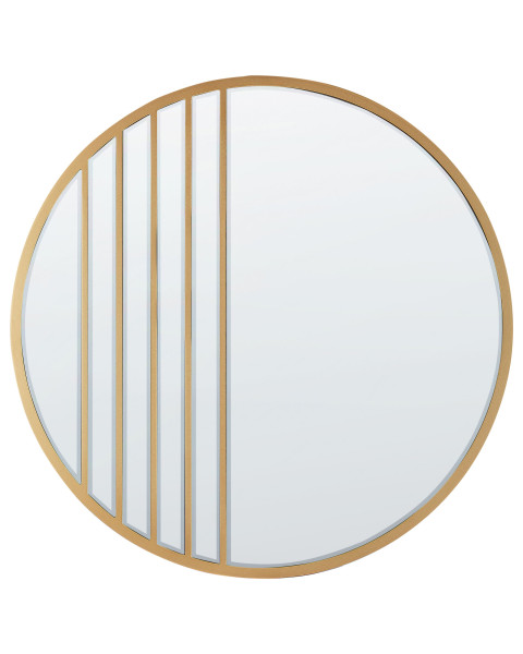 Lustro ścienne płyta MDF złote 302133