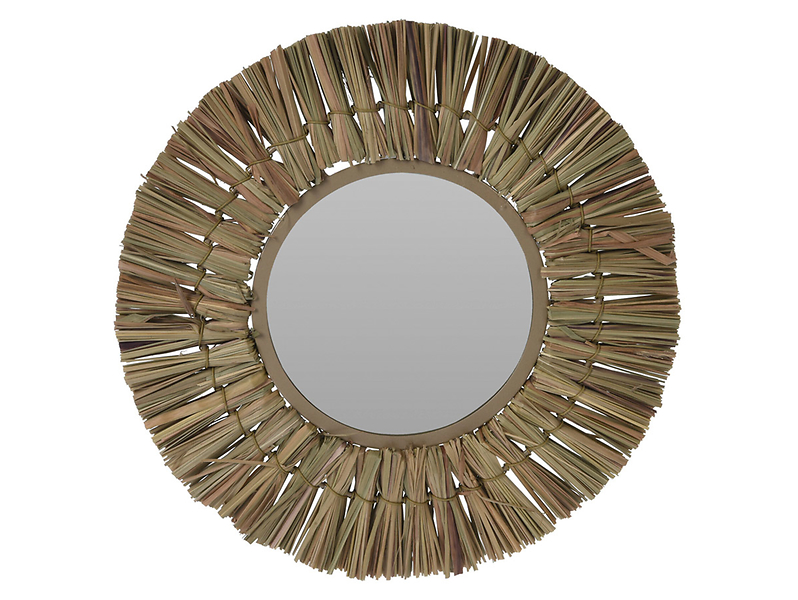 Lustro ścienne Raffia 30 cm 53674