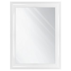 Lustro ścienne Roma 63×83 cm biały połysk 328649