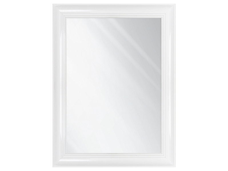 Lustro ścienne Roma 63x83 cm biały połysk 328649