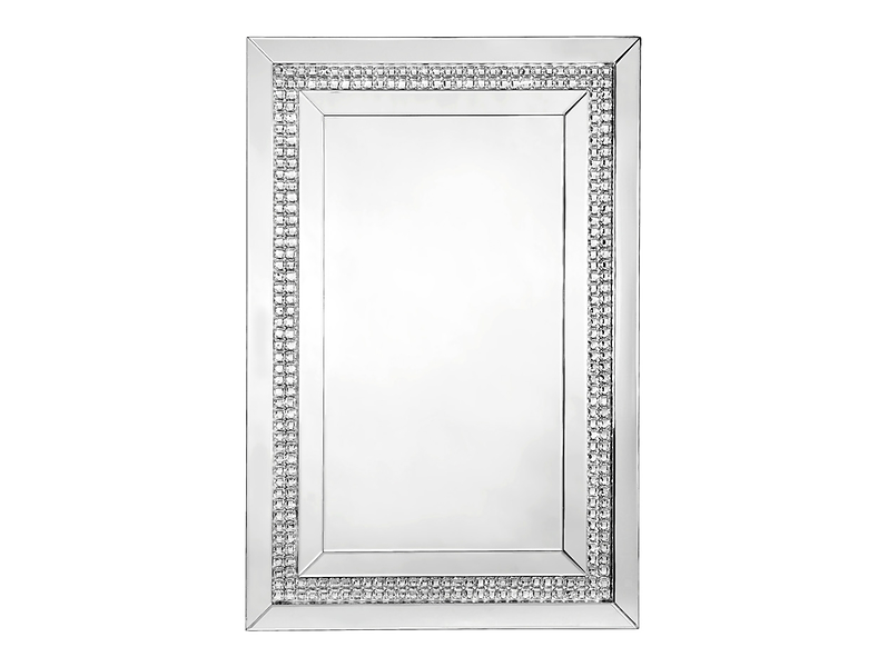 Lustro ścienne Vegas 80x12 cm srebrne 712081