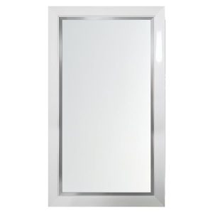 Lustro ścienne Venice 65×115 cm biało-srebrne 23562 Lustro ścienne Venice 65×115 cm biało-srebrne 23562