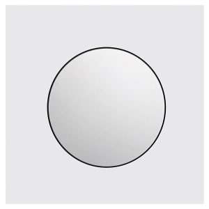 Lustro ścienne Vila 70 cm okrągłe czarne 46696 Lustro ścienne Vila 70 cm okrągłe czarne 46696