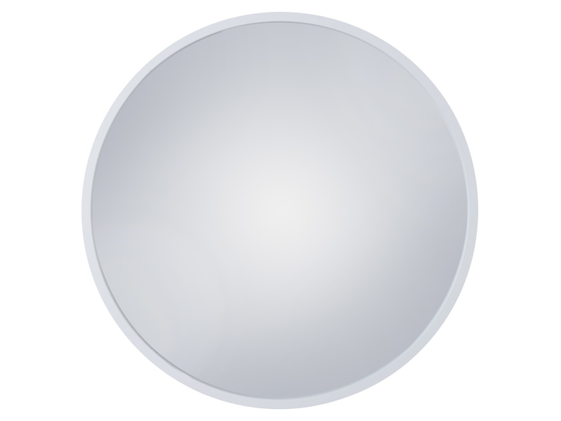 Lustro ścienne w ramie Circle 62 cm okrągłe białe 678465