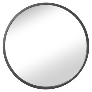 Lustro ścienne w ramie Circle 62 cm okrągłe czarne 678464 Lustro ścienne w ramie Circle 62 cm okrągłe czarne 678464