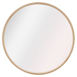 Lustro ścienne w ramie Circle 80 cm okrągłe brązowe 678462 Lustro ścienne w ramie Circle 80 cm okrągłe brązowe 678462