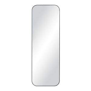Lustro ścienne w ramie metalowej Jerome 56×171 cm czarne 678468 Lustro ścienne w ramie metalowej Jerome 56×171 cm czarne 678468