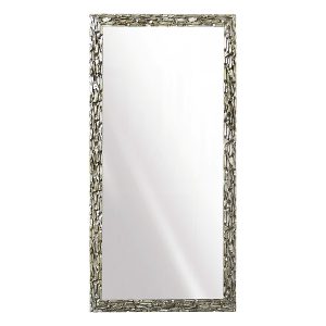 Lustro ścienne w ramie Monza 95×195 cm srebrne 678471 Lustro ścienne w ramie Monza 95×195 cm srebrne 678471