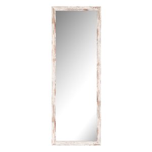 Lustro ścienne w ramie White Antique 66×186 cm białe 678453 Lustro ścienne w ramie White Antique 66×186 cm białe 678453