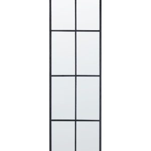 Lustro ścienne wiszące 38 x 132 cm czarne 302090 Lustro ścienne wiszące 38 x 132 cm czarne 302090