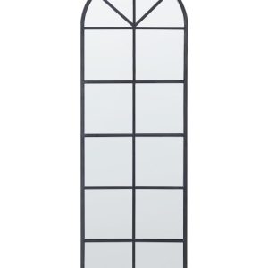 Lustro ścienne wiszące 40 x 120 cm czarne 189382 Lustro ścienne wiszące 40 x 120 cm czarne 189382