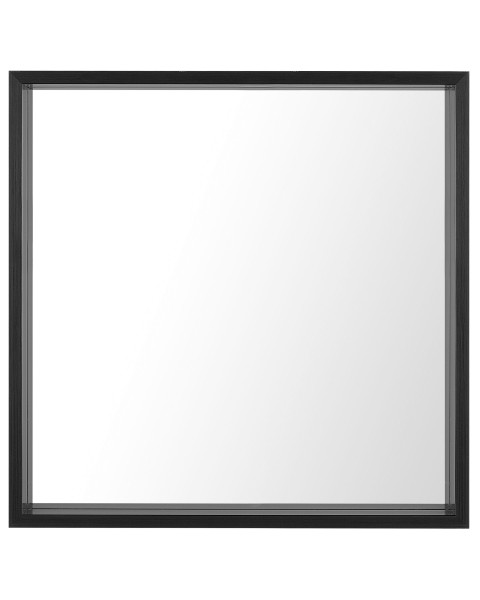 Lustro ścienne wiszące 50 cm czarne 189293