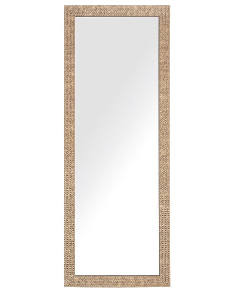 Lustro ścienne wiszące 50x130 mosiężne 190895