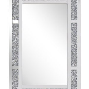 Lustro ścienne wiszące 60×90 srebrne 189315 Lustro ścienne wiszące 60×90 srebrne 189315