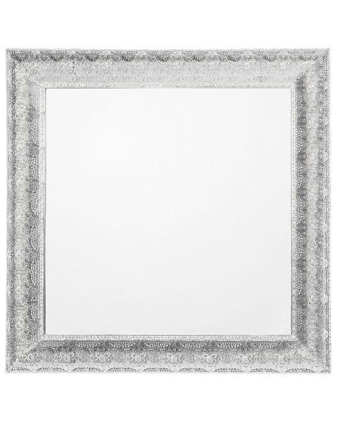 Lustro ścienne wiszące 65x65 srebrne 189344