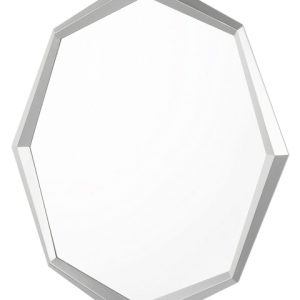 Lustro ścienne wiszące srebrne 91×66 189303 Lustro ścienne wiszące srebrne 91×66 189303