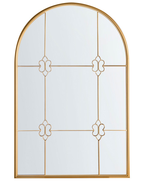 Lustro ścienne wiszące w stylu vintage glamour złote 804044