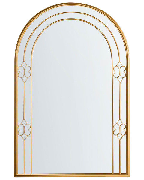 Lustro ścienne wiszące w stylu vintage glamour złote 804045