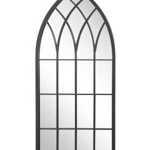 Lustro ścienne wiszące witryna 50×115 czarne 189307 Lustro ścienne wiszące witryna 50×115 czarne 189307