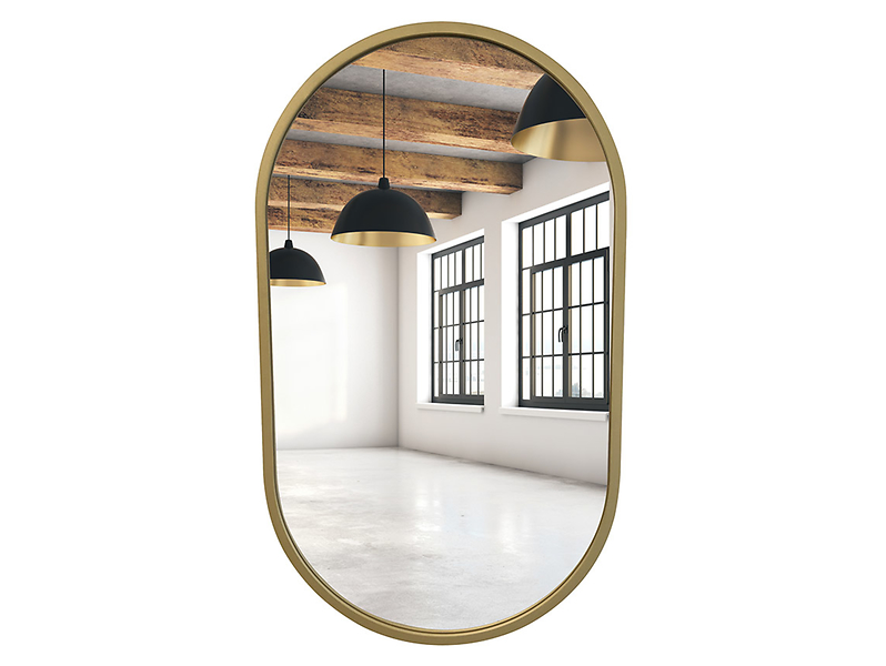 Lustro ścienne złoty mat 50x85 53595