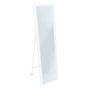 Lustro stojące podłogowe prostokątne 35×125 cm białe, rama mat 1005620 Lustro stojące podłogowe prostokątne 35×125 cm białe, rama mat 1005620