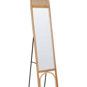 Lustro stojące rattan 168x41cm owal naturalne 372347 Lustro stojące rattan 168x41cm owal naturalne 372347