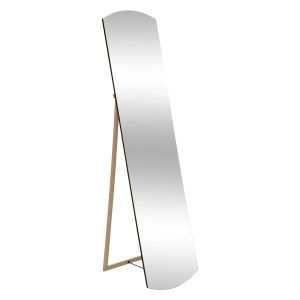 Lustro stojące Tom 160×40 cm, beżowe, regulowane, MDF, minimalistyczne 1005618 Lustro stojące Tom 160×40 cm, beżowe, regulowane, MDF, minimalistyczne 1005618