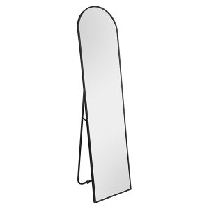 Lustro stojące w ramie metalowej Britt 40×160 cm czarne 1029369 Lustro stojące w ramie metalowej Britt 40×160 cm czarne 1029369