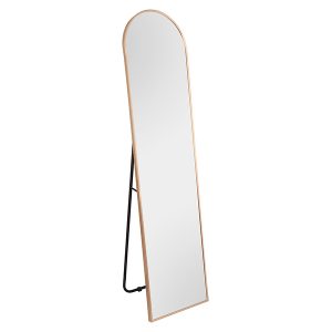 Lustro stojące w ramie metalowej Britt 40×160 cm złote 1029368 Lustro stojące w ramie metalowej Britt 40×160 cm złote 1029368