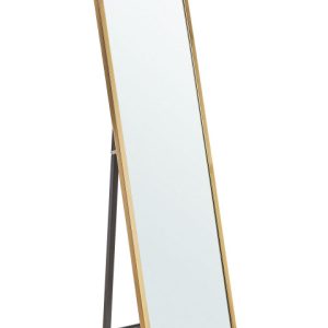 Lustro stojące z ramą 40×140 złote 281200