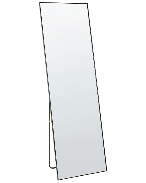 Lustro stojące z ramą czarną 50 x 156 cm 438278