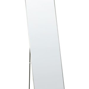 Lustro stojące z ramą srebrne 50 x 156 cm 438279