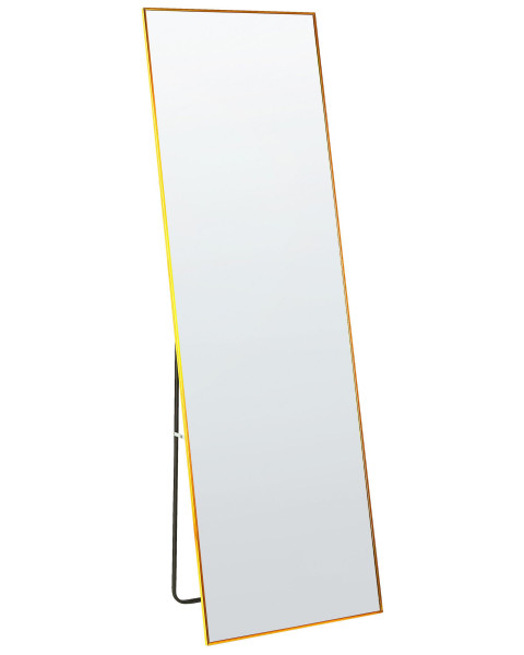 Lustro stojące z ramą złota 50 x 156 cm 281187